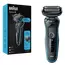 Aparat de ras electric Braun 51-M1000s, Negru | Albastru, 4 image