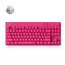 Tastatură MCHOSE Mix 87, Cu fir, Rose Red, 2 image
