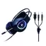 Set Tastatură + Mouse + Mouse Pad + Căști Gembird GGS-UMGL4-01, Cu fir, Negru, 4 image