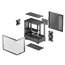 Case mATX Deepcool CG380U 3F, w/o PSU,2x120side 1x120rear ARGB PWM, 2xUSB3.0, 1xTypeC, Curved-Glass, 8 image