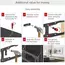 Wall Mount Barkan ''ND400.B'' Black 13"-75" Full Motion, max.43kg, VESA mm: up to 600x400mm, 6 image