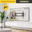 Wall Mount Barkan ''ND400.B'' Black 13"-75" Full Motion, max.43kg, VESA mm: up to 600x400mm, 7 image