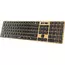 Tastatură Genius SlimStar 7250BT, Fără fir, Pine Wood, 3 image