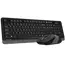 Set Tastatură + Mouse A4Tech FG1010S, Fără fir, Gri, 4 image