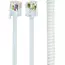 Cablu spiralat al receptorului telefonic Cablexpert TC4P4CS-2M, Alb, 5 image