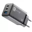 Încărcător Cellularline Wall Charger GAN, 3 Ports, 65W, Negru, 3 image