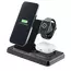 Încărcător wireless Cellularline Triple Station 3 in 1, 15W, Negru, 5 image