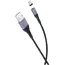 Cablu încărcare și sincronizare XO NB125, USB Type-A/USB Type-C, 1m, Negru, 2 image