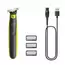 Trimmer pentru bărbați Philips OneBlade QP2724/23, Negru | Verde, 4 image