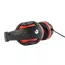 Căști gaming Gembird GHS-03, Cu fir, Negru/Roșu, 5 image