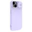 Husă Nillkin iPhone 15 Plus, CamShield Silky Silicone, Misty Purple, 4 image