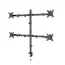 Suport birou pentru monitoare Gembird MA-D4-01, Negru, 2 image