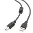 Cablu de comunicație Cablexpert CCF-USB2-AMBM-10, USB Type-A/USB Type-B, 3m, Negru, 2 image