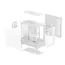 Carcasă PC Deepcool CG380 3F WH, Mini-Tower, Fără PSU, Alb, 5 image