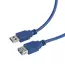 Cablu prelungitor Cablexpert CCP-USB3-AMAF-6, USB Type-A (F)/USB Type-A (M), 1,8m, Albastru, 2 image