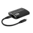 Cablu Video Cablexpert A-CM-HDMIF2-01, USB 3.1 Type-C (F) - 2 x HDMI (F), 0.15 m, Negru