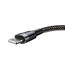 Baseus cafule Cable USB For iP 2.4A 0.5m, Gray+Black, 2 image