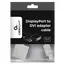 Adaptor Video Cablexpert A-DPM-DVIF-002-W, DisplayPort (M) - DVI-I (F), 0,1m, Alb, 2 image