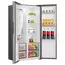Frigider Hisense RS5P528STIE, Oțel inoxidabil, 3 image