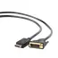 Cablu Video Cablexpert CC-DPM-DVIM-6, DisplayPort (M) - DVI-D (M), 1,8m, Negru, 2 image