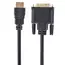 Cablu Video Cablexpert CC-HDMI-DVI-15, HDMI (M) - DVI-I (M), 4,5m, Negru