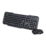 Tastatură + Mouse Wireless Gembird KBS-WM-02, Black, 2 image
