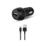ttec Car Charger USB-A 2.1A with Type-C Cable, Black