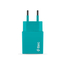 ttec Wall Charger with Cable USB to Lightning 2.4A (1.2m) Smart Travel, Turquoise