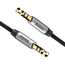 Baseus Cable Audio/AUX 3.5mm Male to 3.5mm Male, Nylon Braided,1.0m, Yiven, Black, 2 image