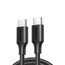 UGREEN Cable Type-C to Type-C TPE 1m 480Mbps 3A 60W US286, Black