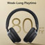 Baseus Wireless Over-Ear Headphones, Noise Cancelling, Boiwe MH1, Cosmic Black, 2 image