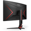 27.0” Gaming Monitor AOC C27G2ZE/BK / 0.5ms / Curved / 240Hz / Black/Red, 5 image