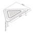 Gembird MS-TABLE-02, Adjustable monitor stand (triangle), 20 kg, 500 x 285 x 120 mm, Height range: 100/120/140 mm, 2 image