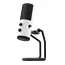 Microphones NZXT Capsule, Cardioid polar pattern, Internal shock mounting, USB, 24-bit/96kHz, White.                                                                                                                    DIMENSIONS :  :  :  :  :  :  :  :  : , 2 image
