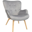 Fotoliu Deco LEONARD HLR20 Catifea Grey