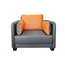 Fotoliu Deco W1203 Grey/Orange, 2 image