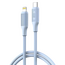 Cablu încărcare și sincronizare XO NB-Q265A, USB Type-C/Lightning, 1m, Albastru