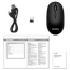 Mouse Wireless SVEN RX-222W, Negru, 6 image