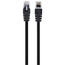 Patch cord Cablexpert PP6U-0.5M/BK, Cat6 UTP, 0,5m, Negru