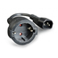 Cablu adaptor de alimentare Cablexpert PC-SFC14M-01, 0,2m, Negru, 2 image