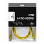 Patch cord Cablexpert PP12-1.5M/Y, CAT5e UTP, 1,5m, Galben, 3 image