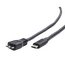 Cablu încărcare și sincronizare Cablexpert CCP-USB3-mBMCM-1M, USB Type-C/micro-USB, 1m, Negru, 2 image