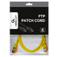 Patch cord Cablexpert PP6-1M/Y, Cat6 FTP , 1m, Galben, 2 image