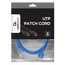 Patch cord Cablexpert PP6U-0.5M/B, Cat6 UTP, 0,5m, Albastru, 2 image