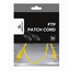 Patch cord Cablexpert PP22-0.5M/Y, Cat5e FTP, 0,5m, Galben, 2 image