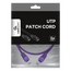 Patch cord Cablexpert PP12-0.5M/V, CAT5e UTP, 0,5m, Violet, 3 image