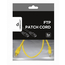 Patch cord Cablexpert PP22-0.5M/Y, Cat5e FTP, 0,5m, Galben, 4 image