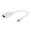 Adaptor Video Cablexpert A-mDPM-DPF-001-W, MiniDP (M) - DisplayPort (F), 0,15m, Alb