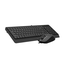 Set Tastatură + Mouse A4Tech F1512, Cu fir, Negru, 2 image