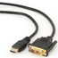 Cablu Video Cablexpert CC-HDMI-DVI-15, HDMI (M) - DVI-I (M), 4,5m, Negru, 2 image